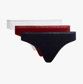 3 Pack Thongs Womens Multicoloured