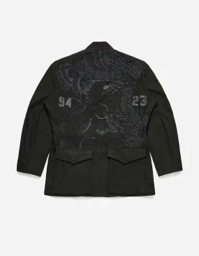 4096 Upcycled M59 Field Kimono Black O/D