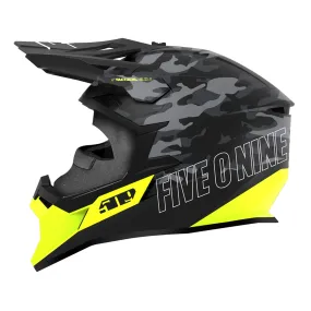 509  Youth Tactical 2.0 Snowmobile Helmet DOT ECE Injection Molded Black Camo