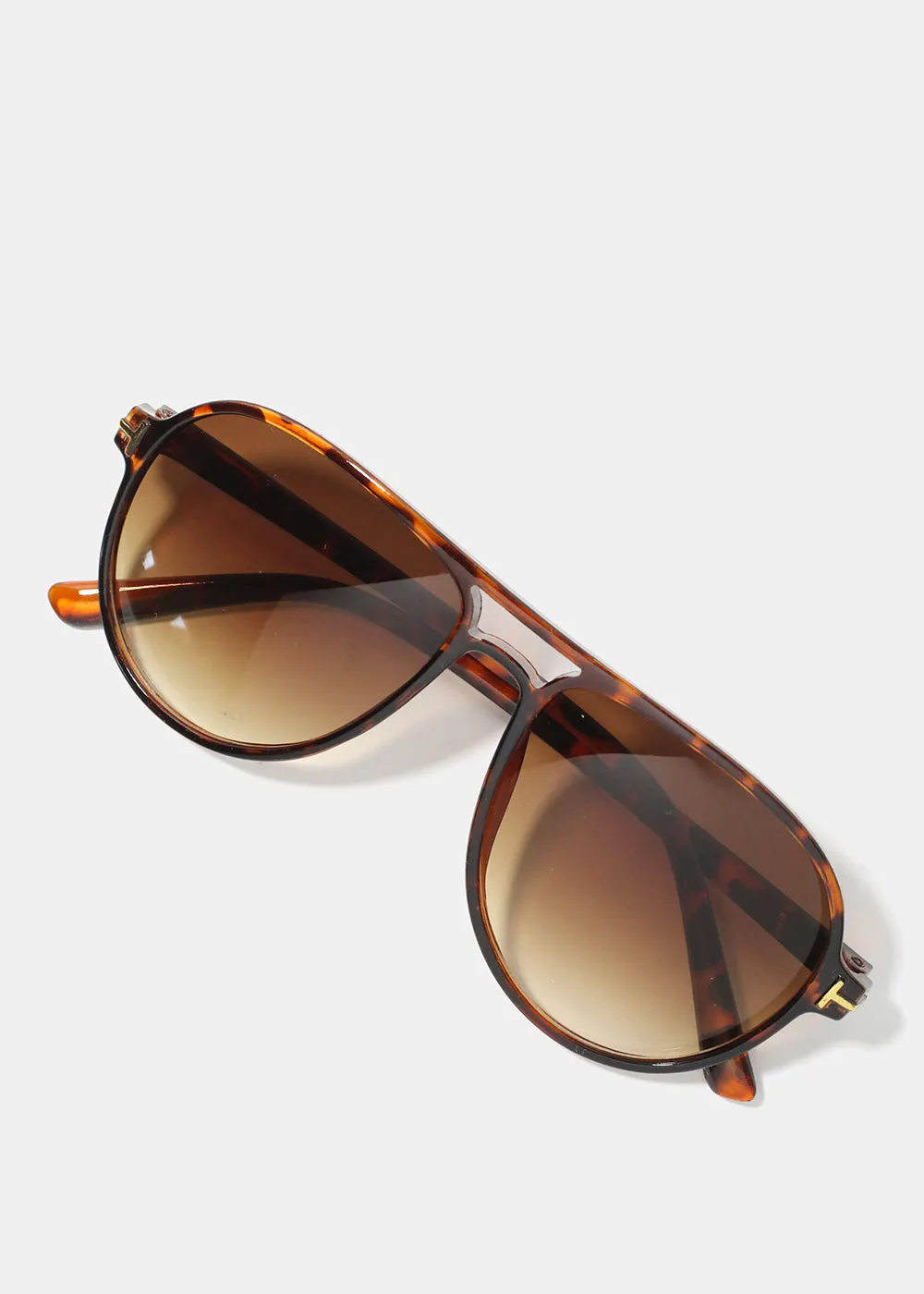 A  Ombre Polarized Aviator Sunglasses