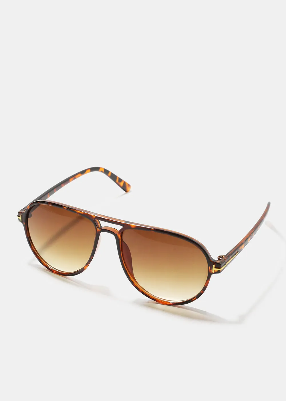 A  Ombre Polarized Aviator Sunglasses