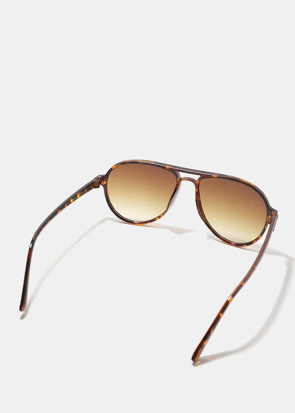 A  Ombre Polarized Aviator Sunglasses