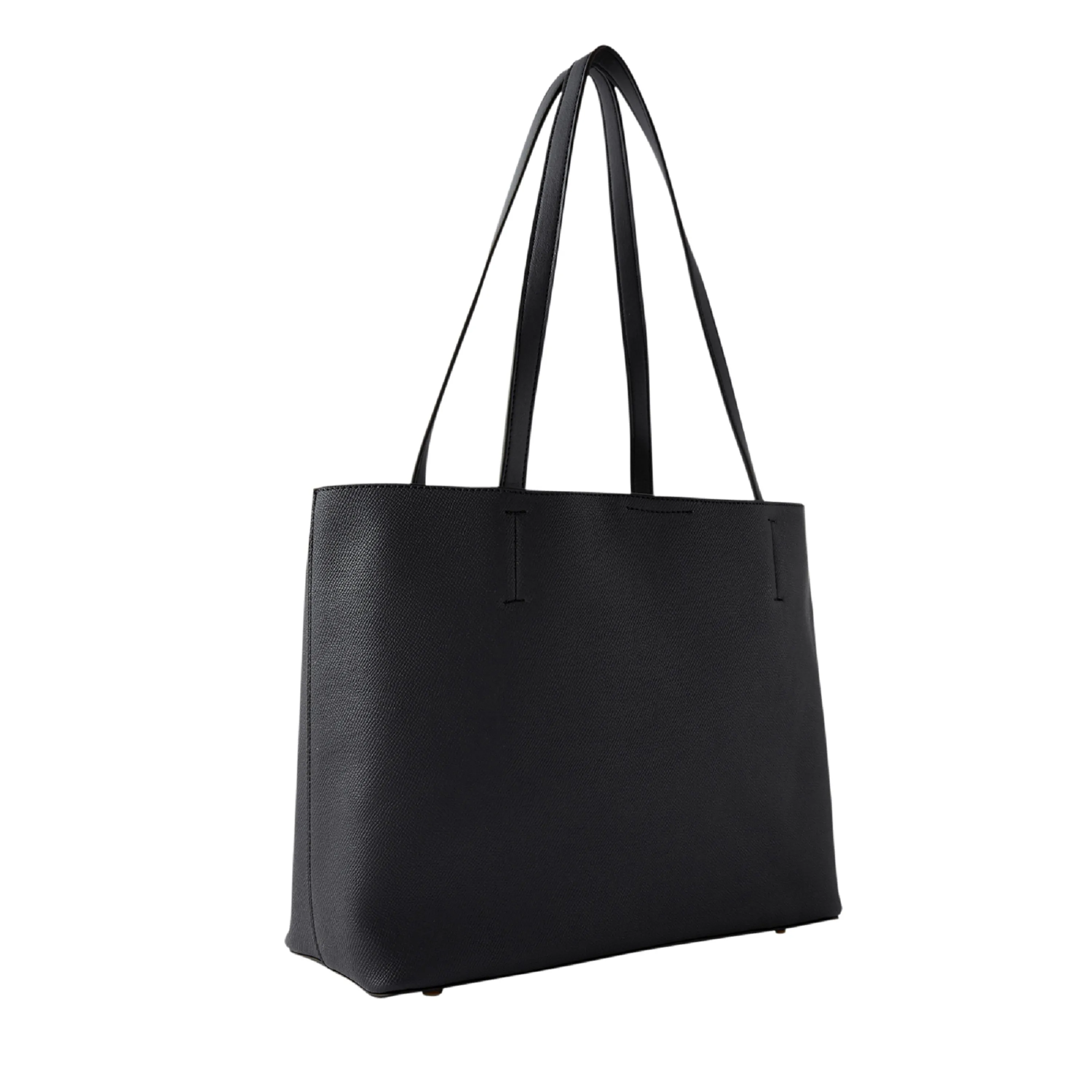 Accessorize London Women's Faux Leather Black Leo Tote Bag