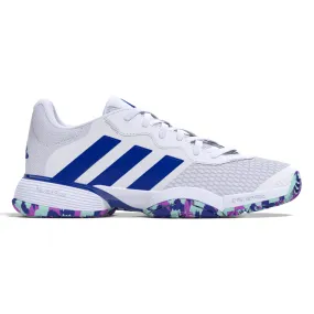 Adidas Performance Barricade Junior Tennis Shoes - FTWWHT/LUCBLU/SEFLAQ