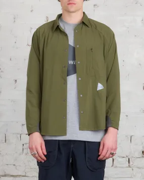 and wander Thermolite Fleece Base LS Shirt Khaki