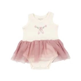 ANGEL DEAR SUGAR SWIZZLE RIB TANK BODYSUIT TUTU