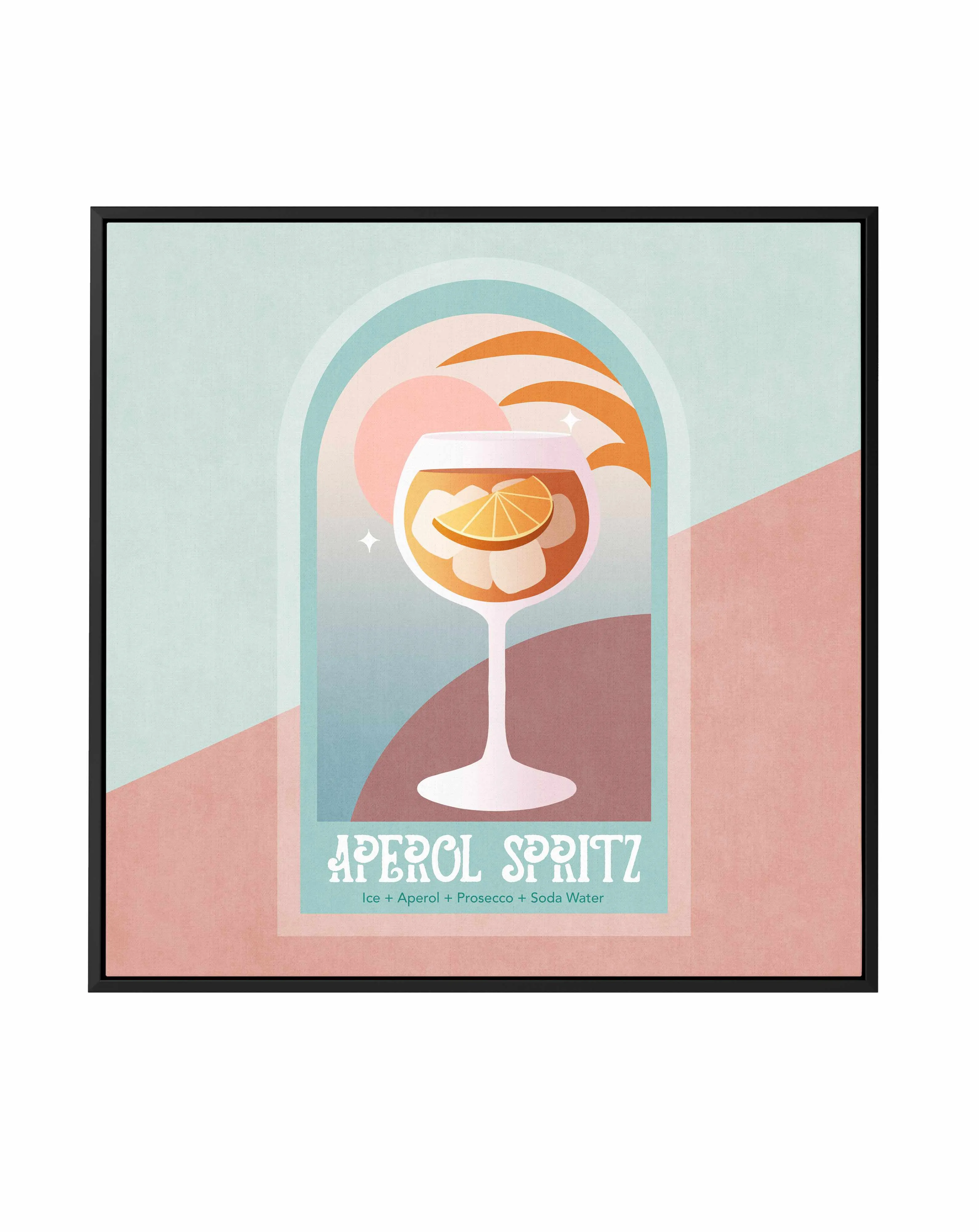 Aperol Spritz By Emel Tunaboylu | Framed Canvas Art Print