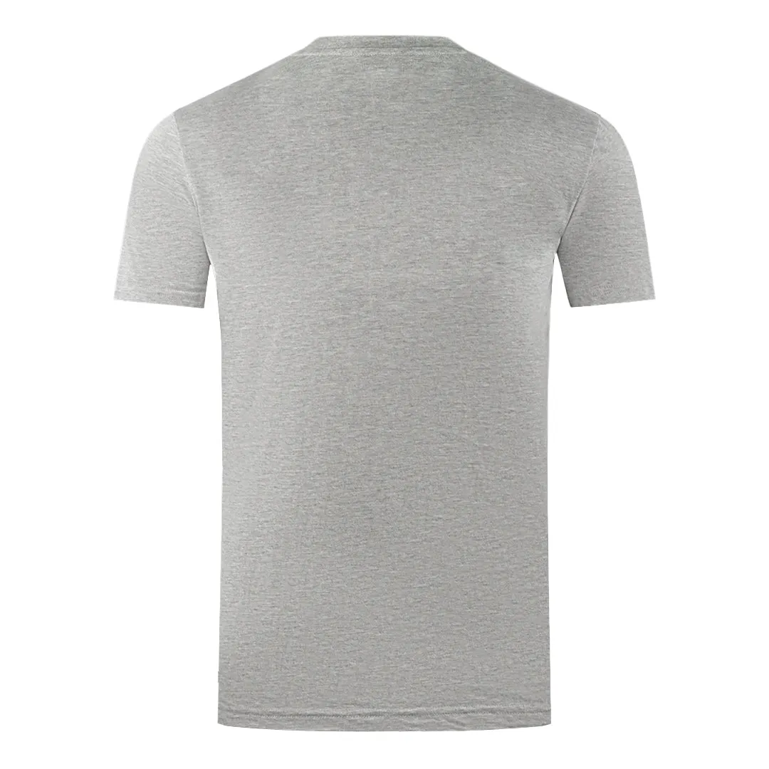 Aquascutum London Aldis Brand Logo On Chest Grey T-Shirt