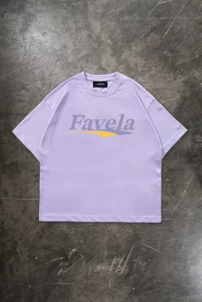 %ARCED PASTEL LILAC T-SHIRT%