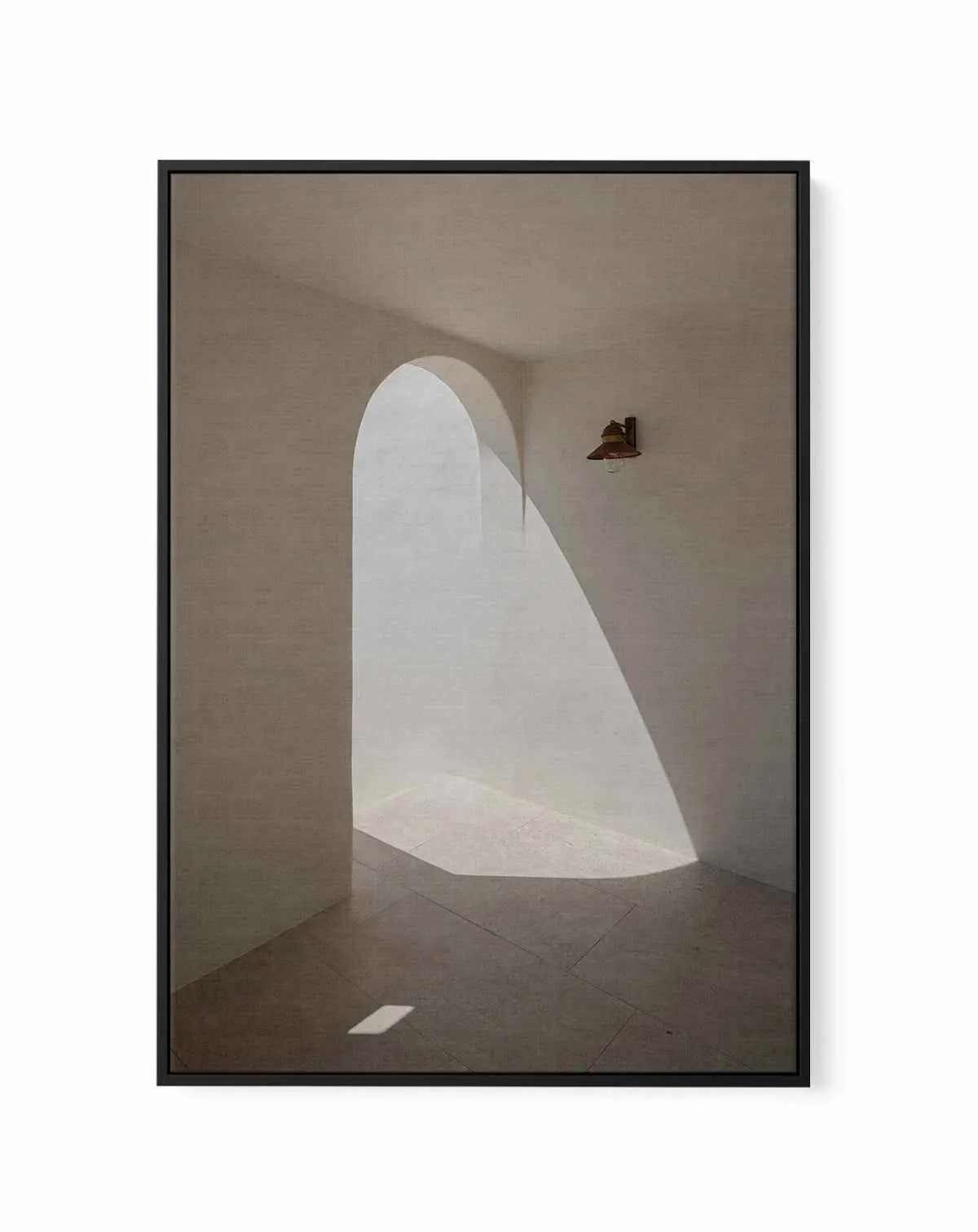 Arch Shadows By Minorstep | Framed Canvas Art Print