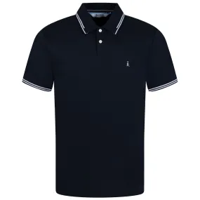 Archive Organic Cotton Interlock Tipped Polo Dark Sapphire - SS24