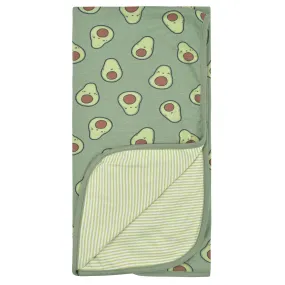 Baby Neutral Comfy Stretch Avocado Reversible Baby Blanket