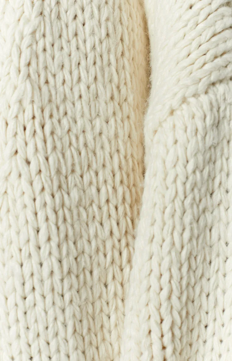 Bad Habits Cream Knit Cardigan