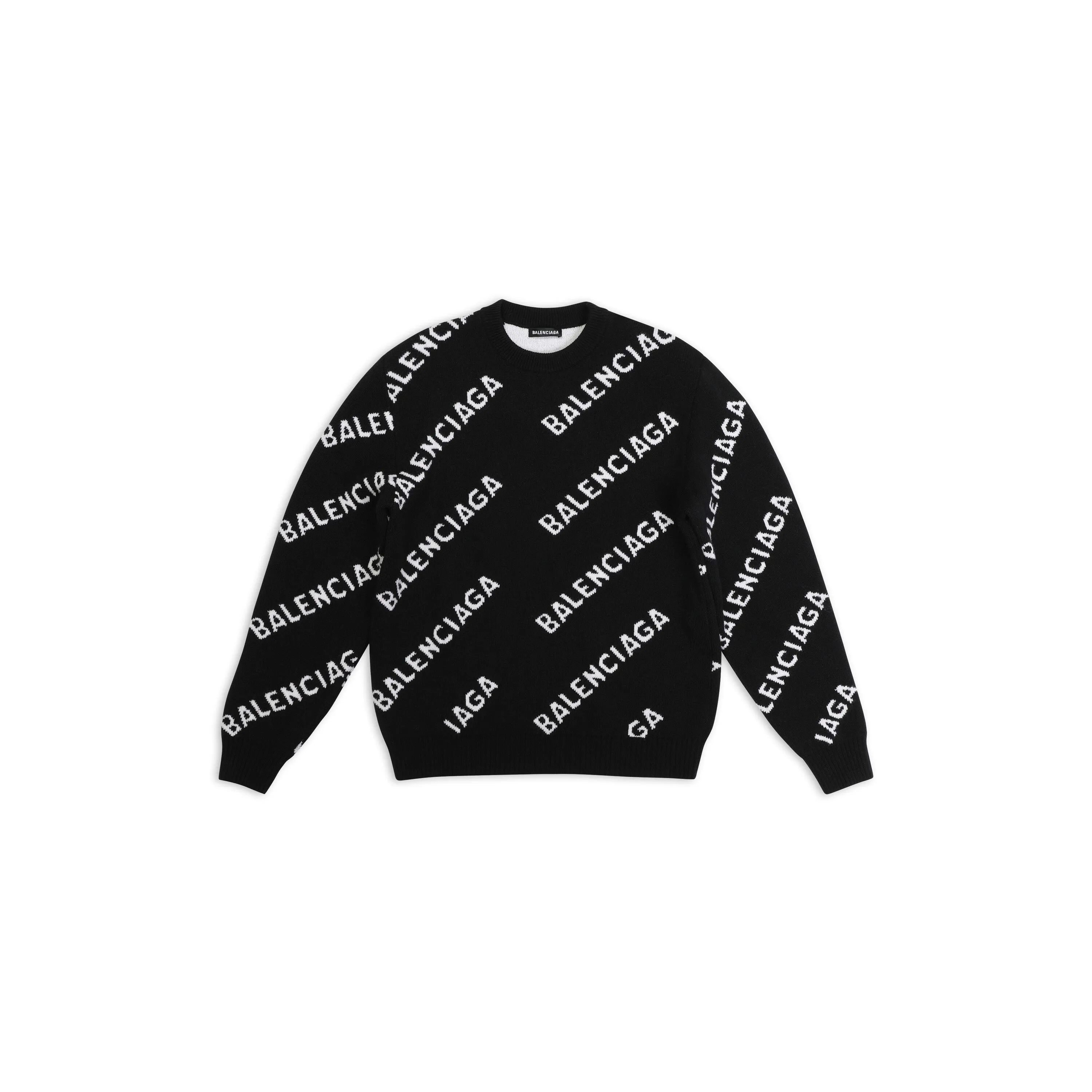 Balenciaga Logo Hoodie Crewneck