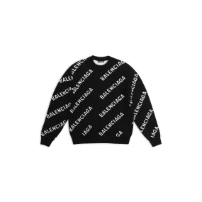 Balenciaga Logo Hoodie Crewneck