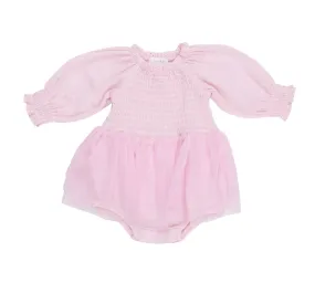 Ballet Pink - Long Sleeve L/S Smocked Tutu Bubble