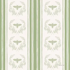 Bees and Blooms Pattern Style G, Wallpaper