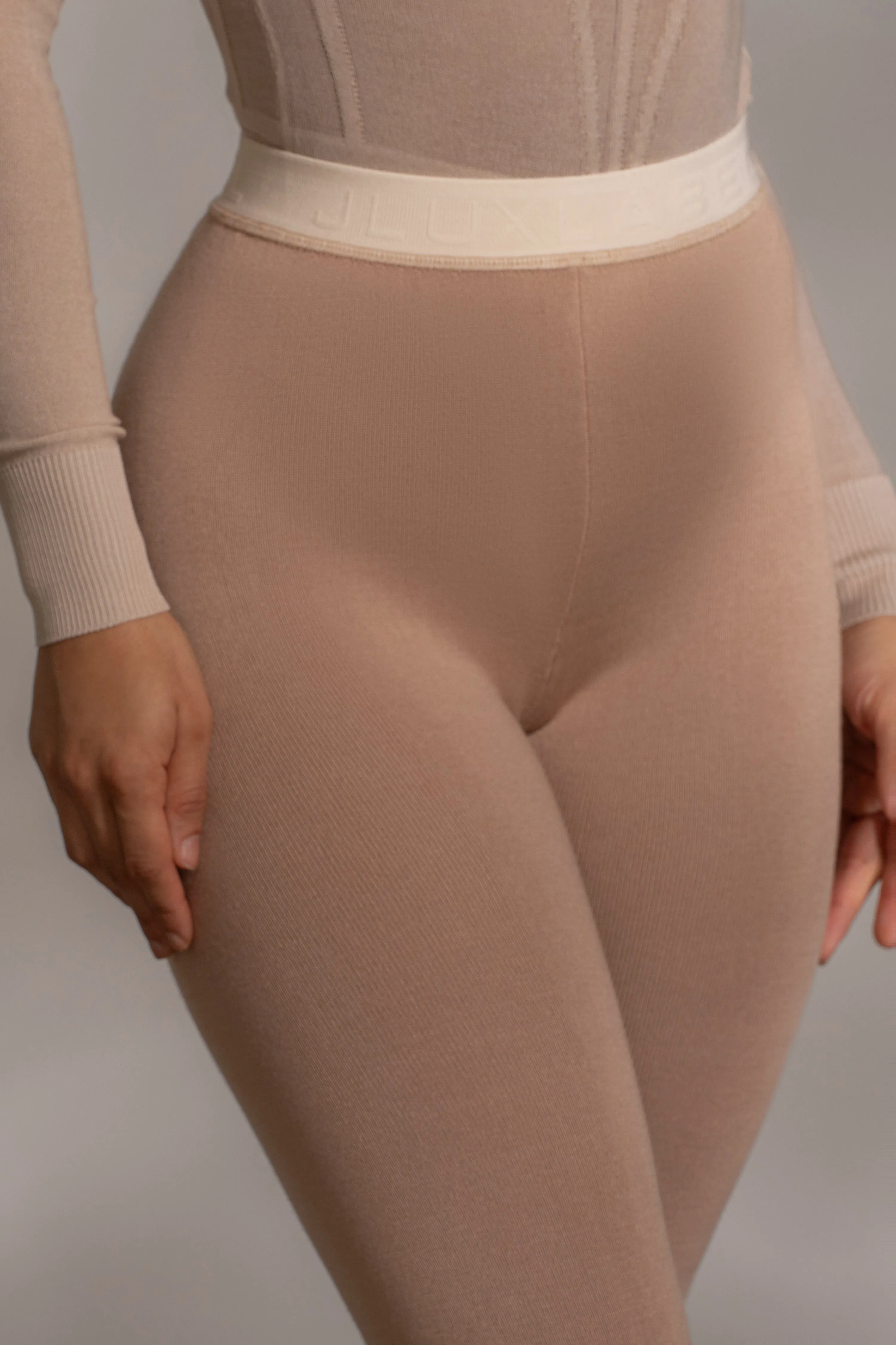 Beige Marlow Leggings