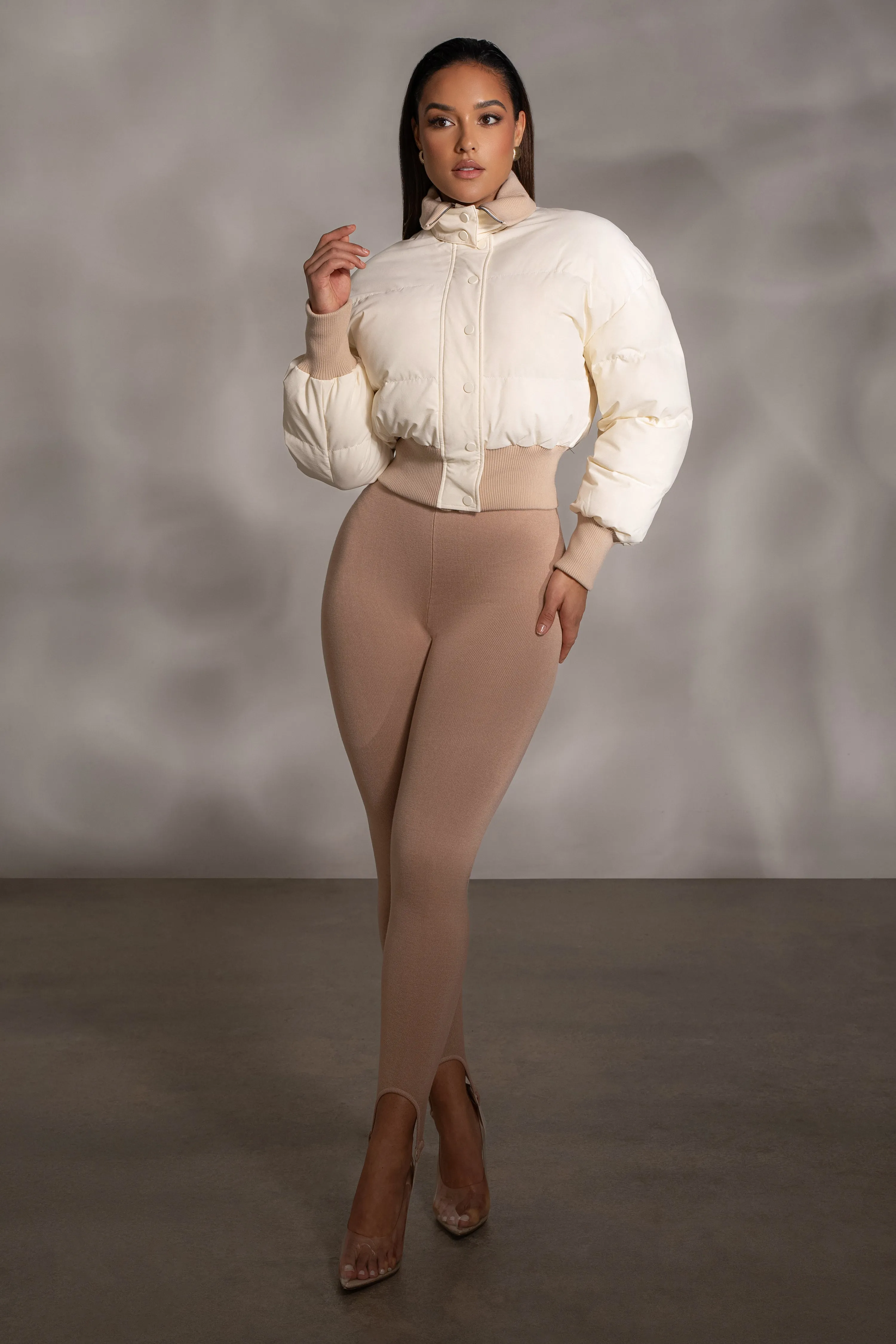 Beige Marlow Leggings