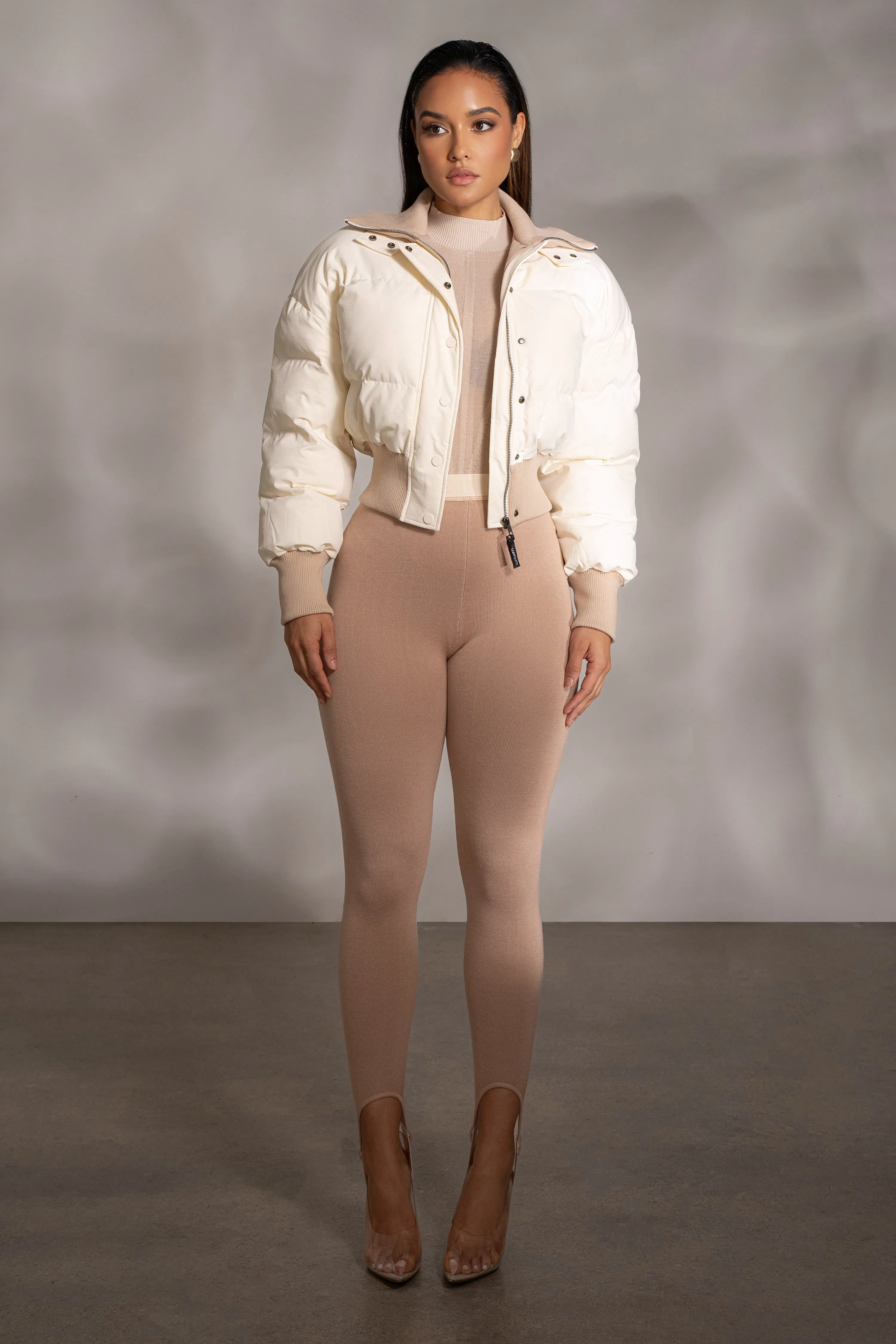 Beige Marlow Leggings