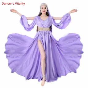 Belly Dance Costume Dress Oriental Bellydance Dress Palace Silk Folk Custom Muwashahat Robe Show for Women Competiton Robes