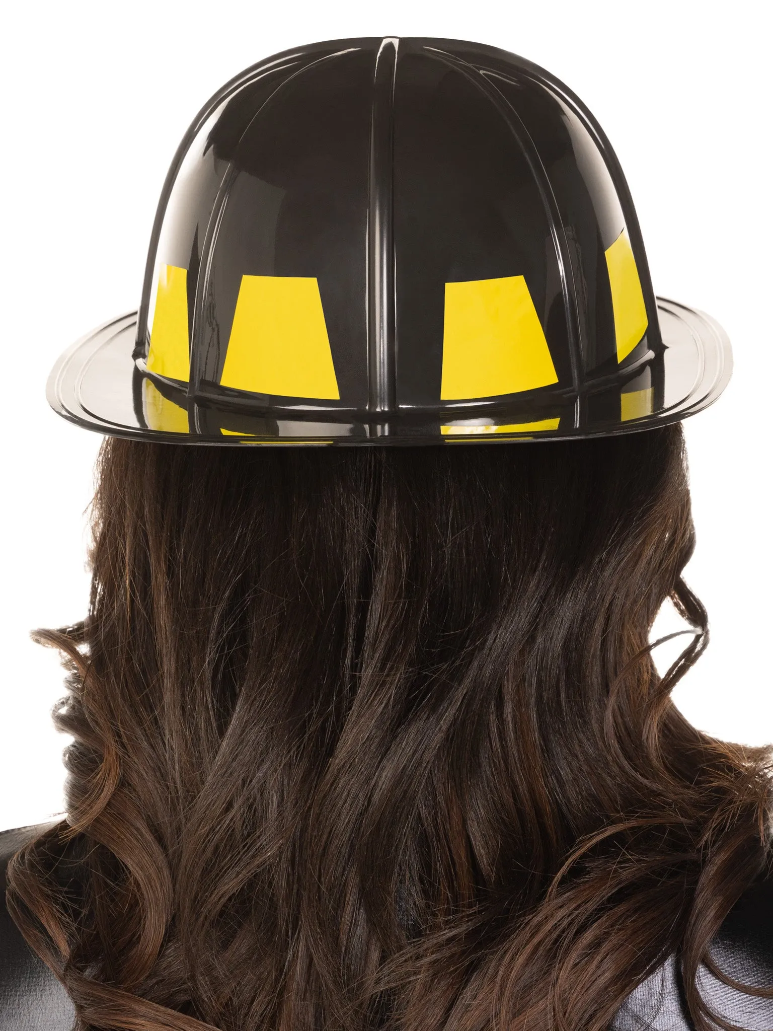 Black Fire Chief Costume Hat