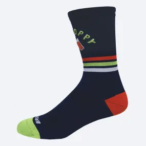 Brooks Run Hoppy Tempo Knit In Crew Sock