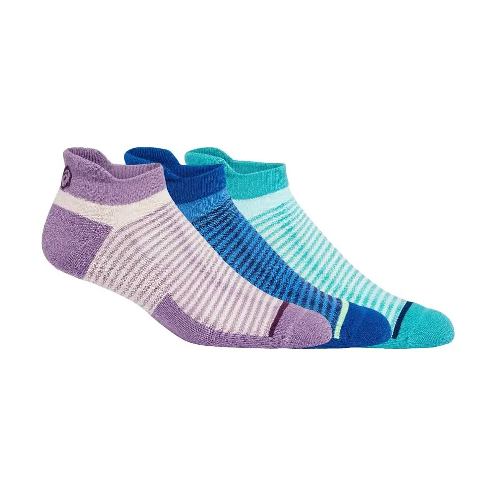 Calcetas Cortas Asics Unisex Cushion Low Azul-Morado-Turquesa