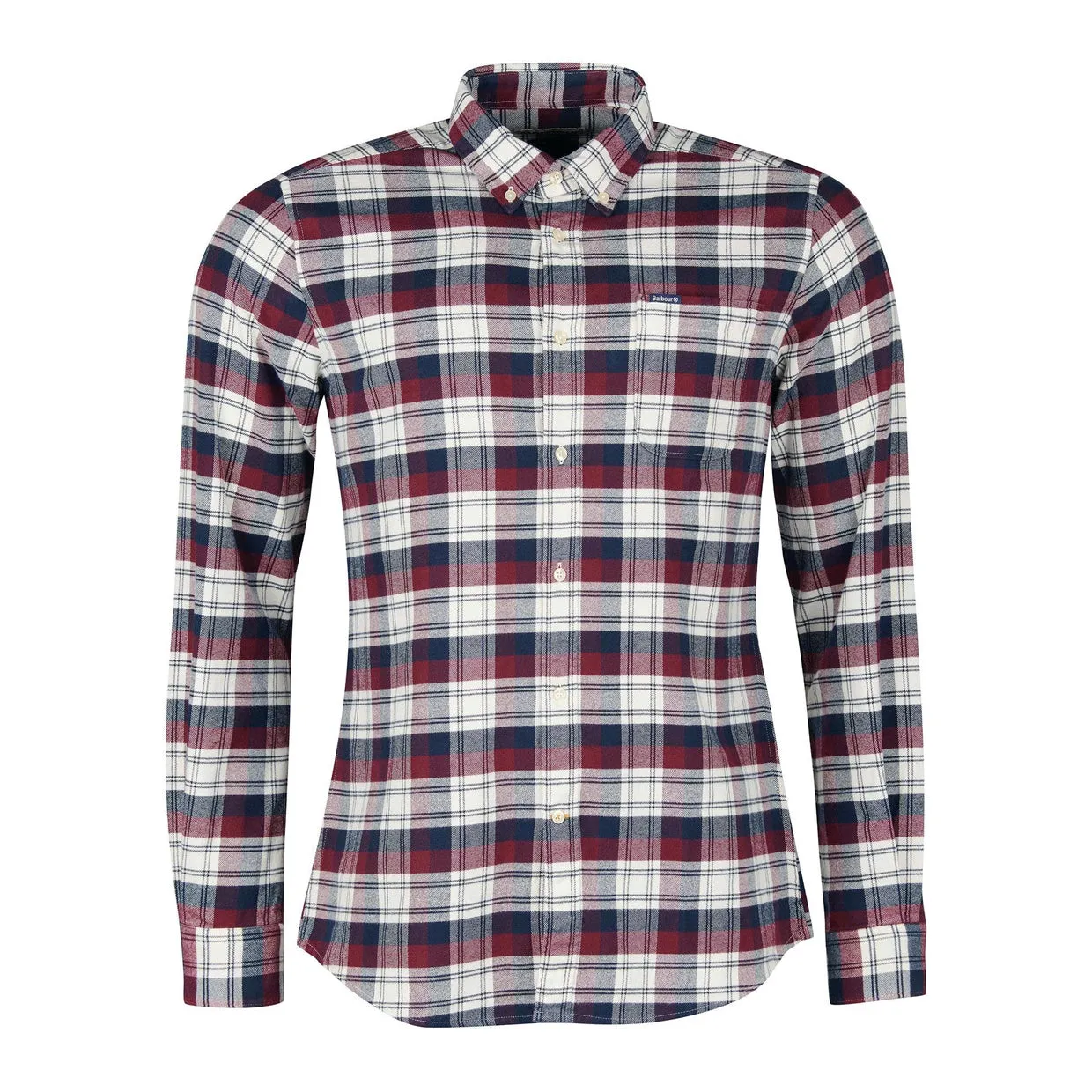 Camicia Uomo Barbour Stonewall Tailored Bordeaux Multicolor