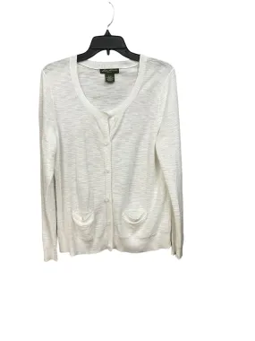 Cardigan By Eddie Bauer In White, Size: Xl