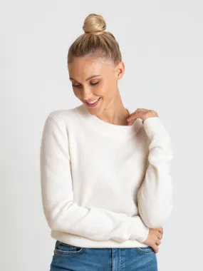 Cashmere sweater "Sofia long" - white