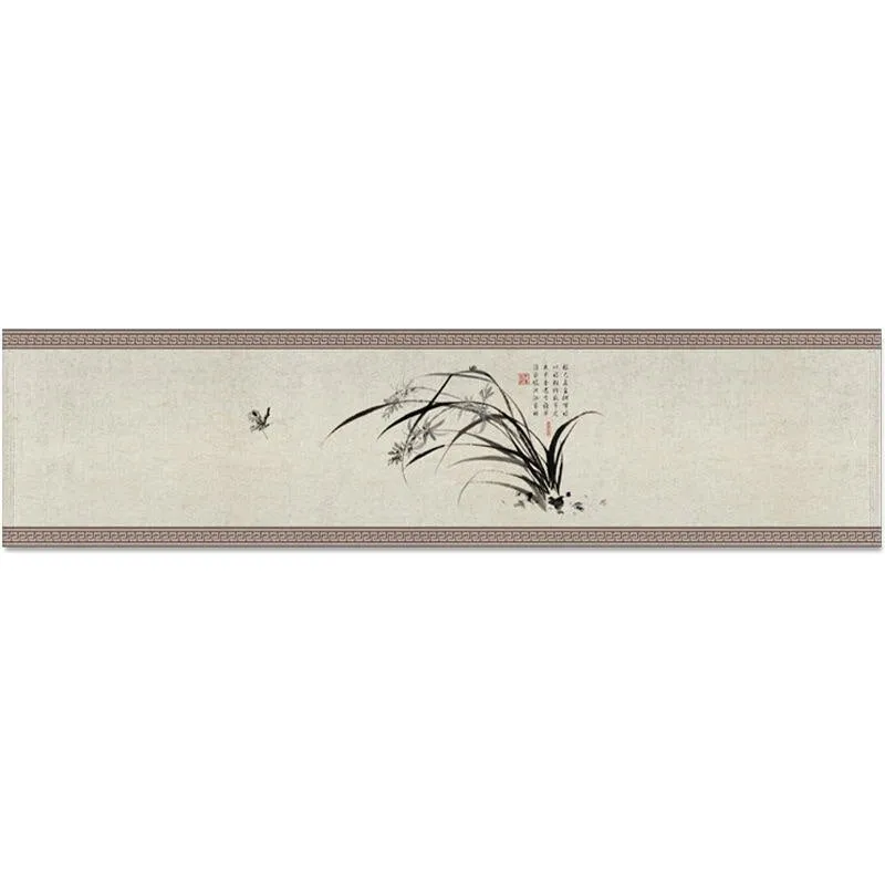 Chinese Ink Style Tea Mat Zen Waterproof Table Runner