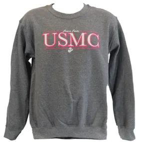 Crewneck USMC Sweatshirt- Grey