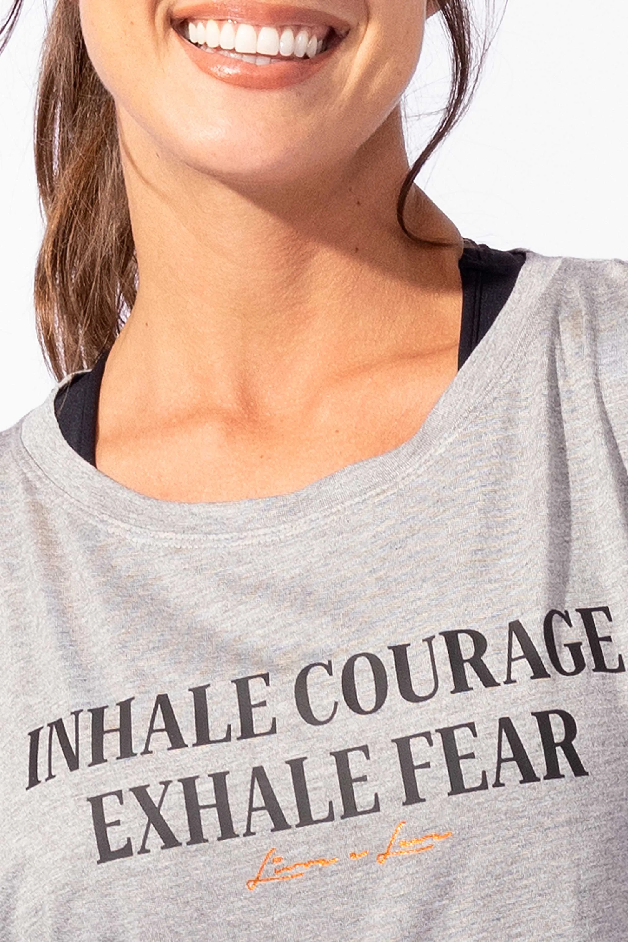 Cropped Cavado Mescla Inhale Courage