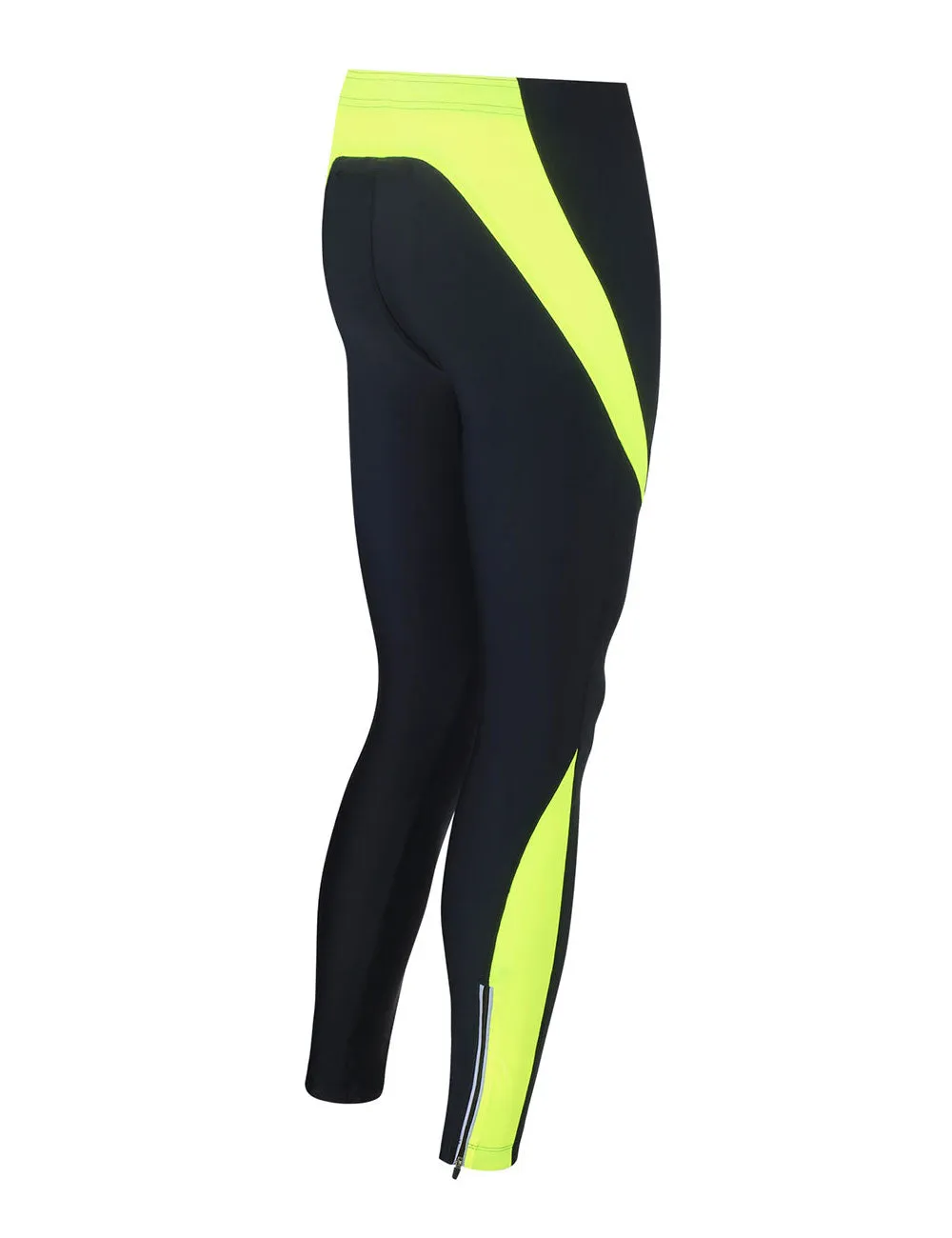 Damen Laufhose Tight Lang Pro Schwarz-Neon Setprodukt