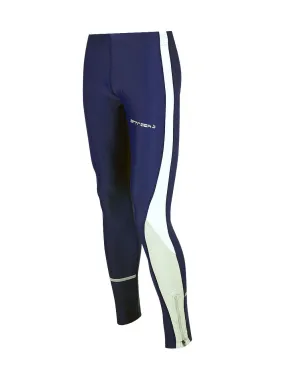 Damen Thermo Laufhose Tight Lang Blau Setprodukt