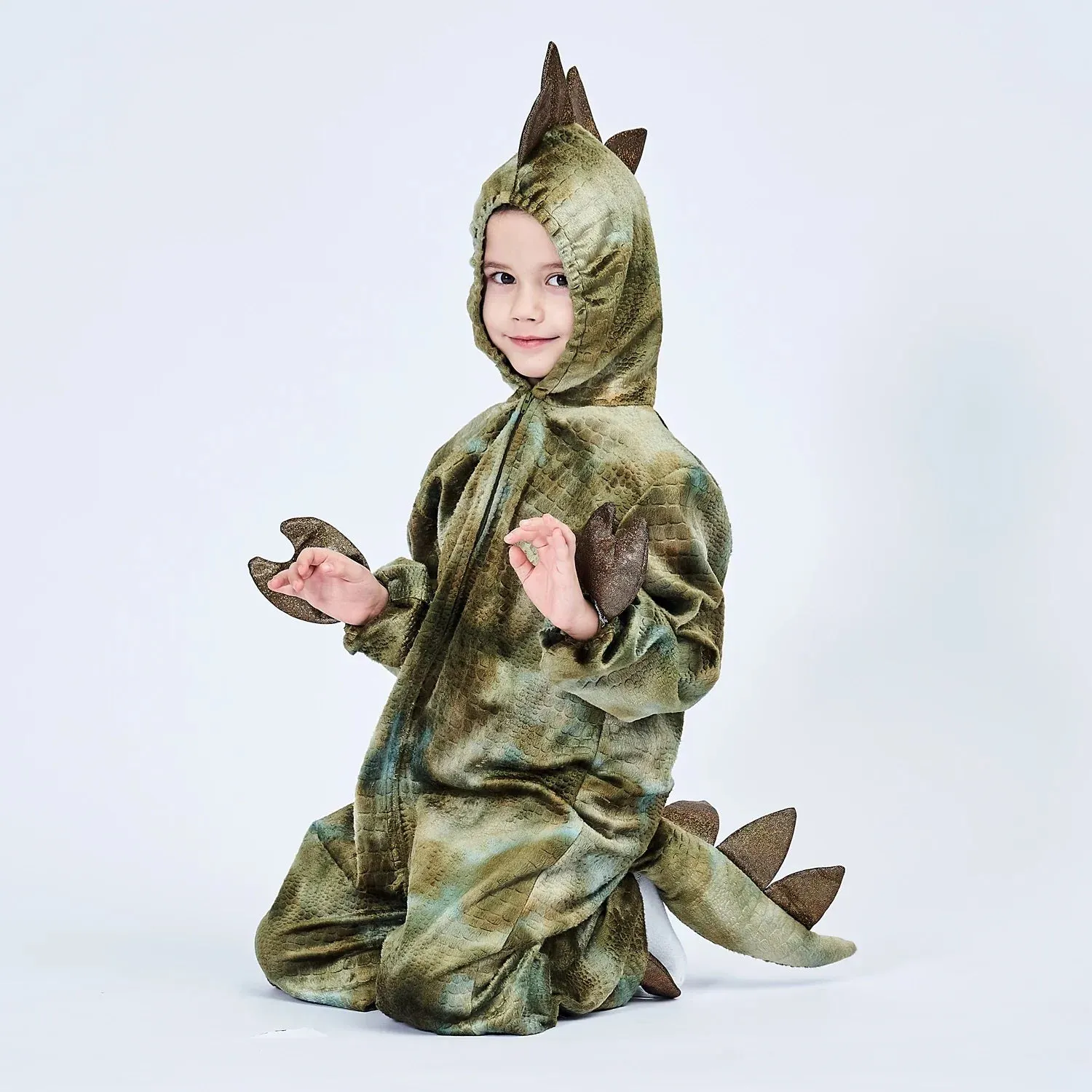 Dinosaur T-Rex Hoodie Jumpsuit Kid Costumes