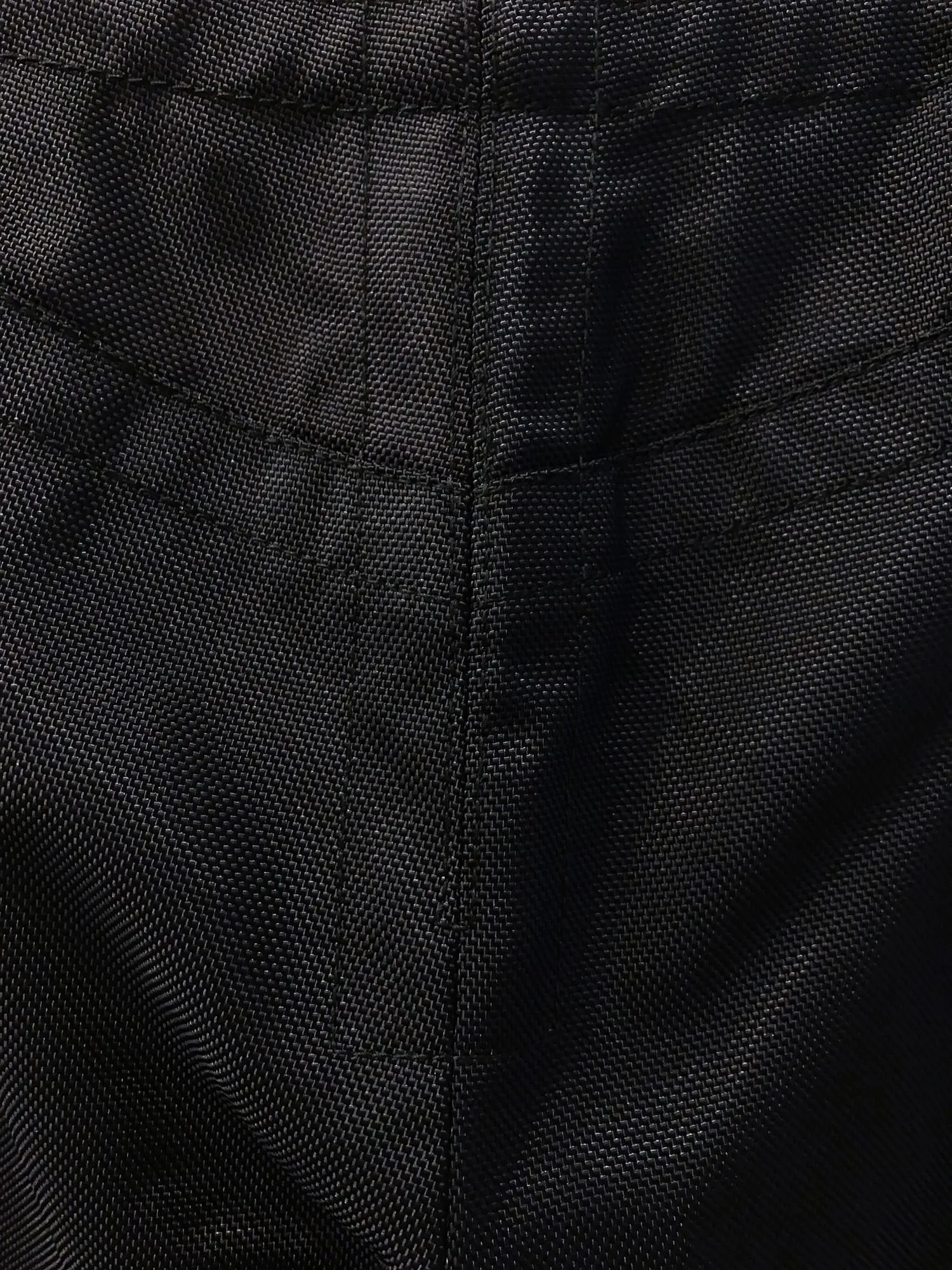 Dirk Bikkembergs Hommes 1990s black ballistic nylon quilted side zip trousers