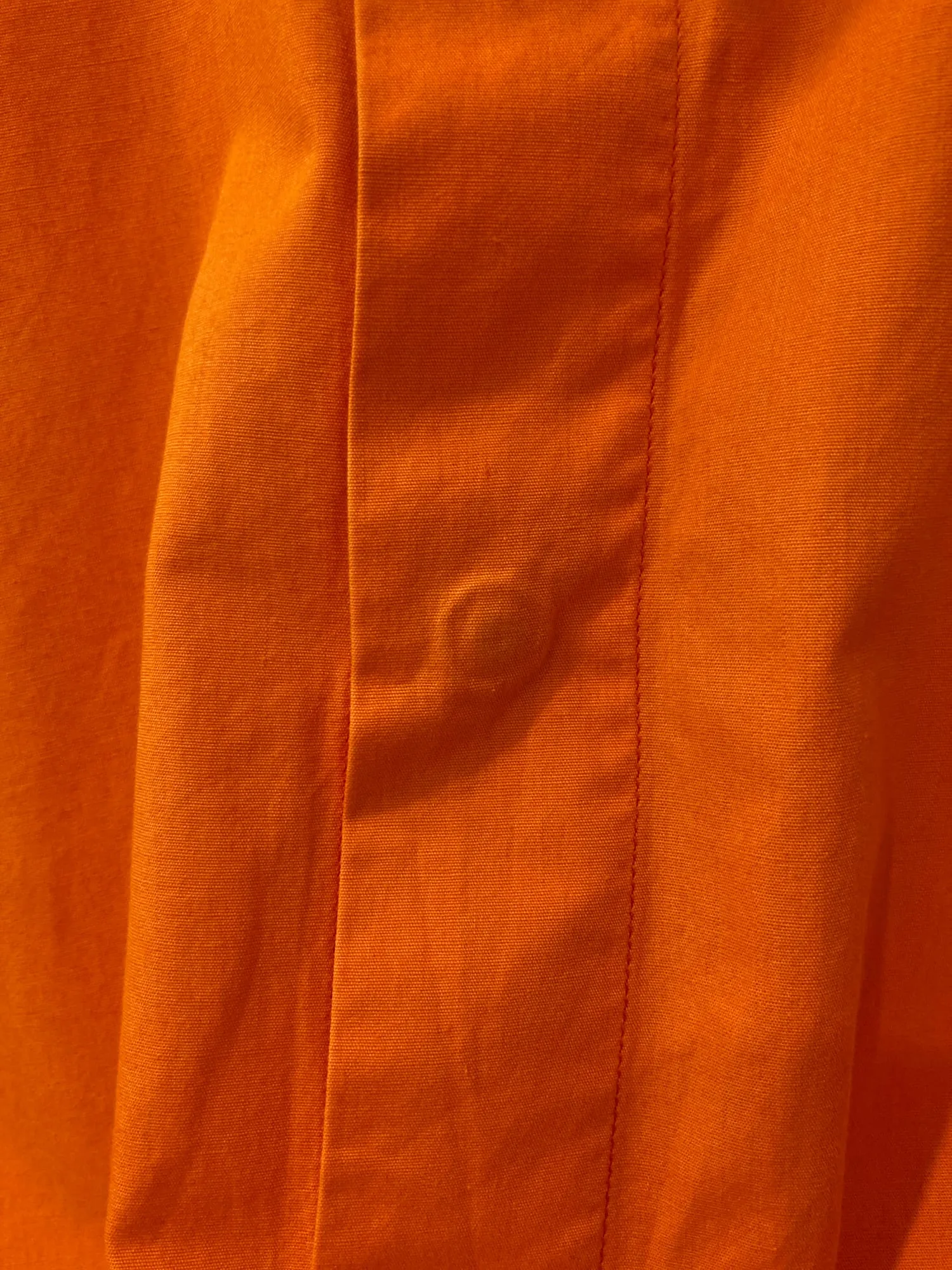 Dirk Bikkembergs Hommes 1990s orange cotton metal button shirt - M