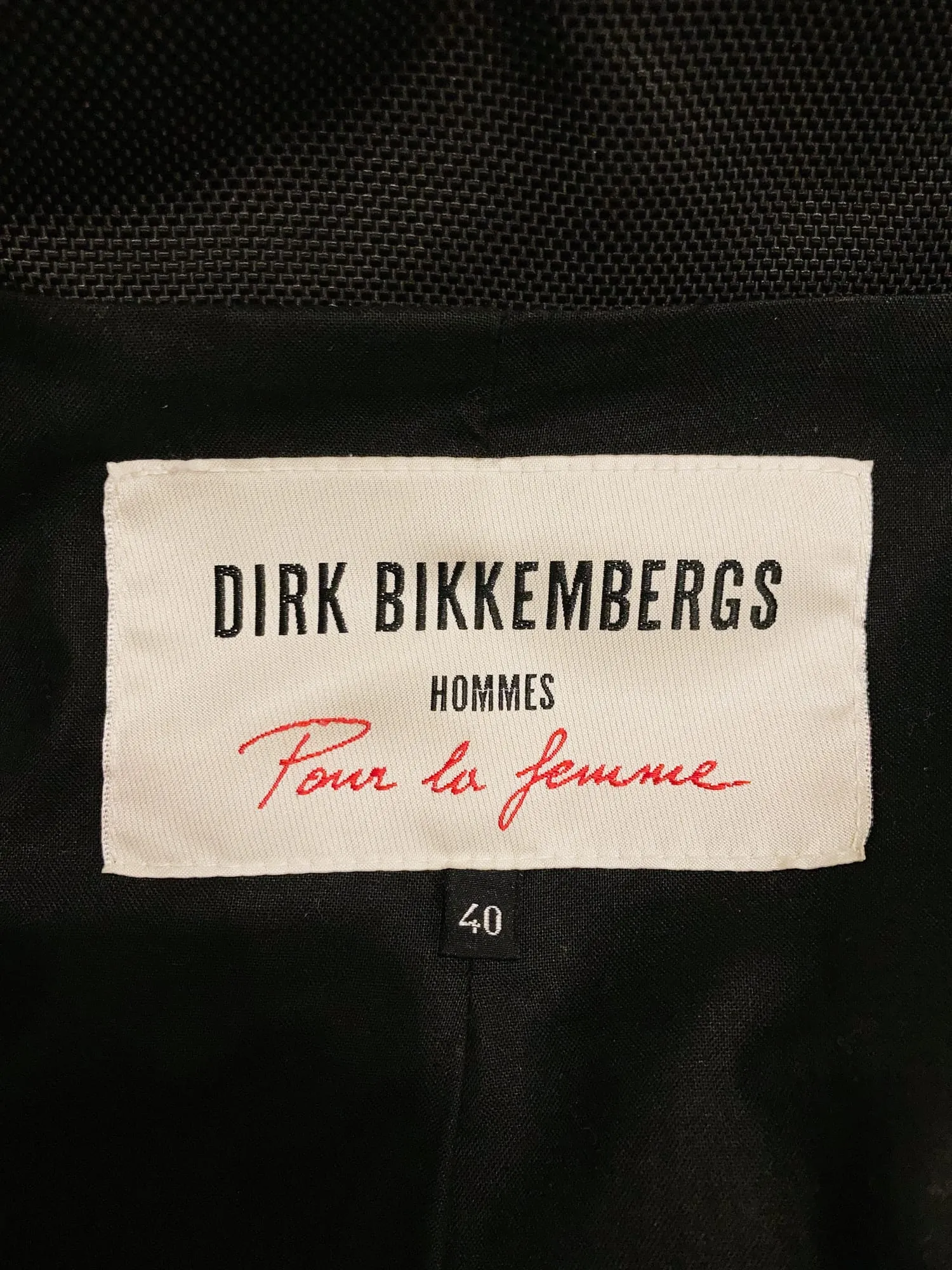 Dirk Bikkembergs winter 1996 black ballistic nylon three length coat - size 40