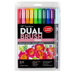 Dual Brush Pen Art Markers, Watercolor Favorites, Bonus Pack