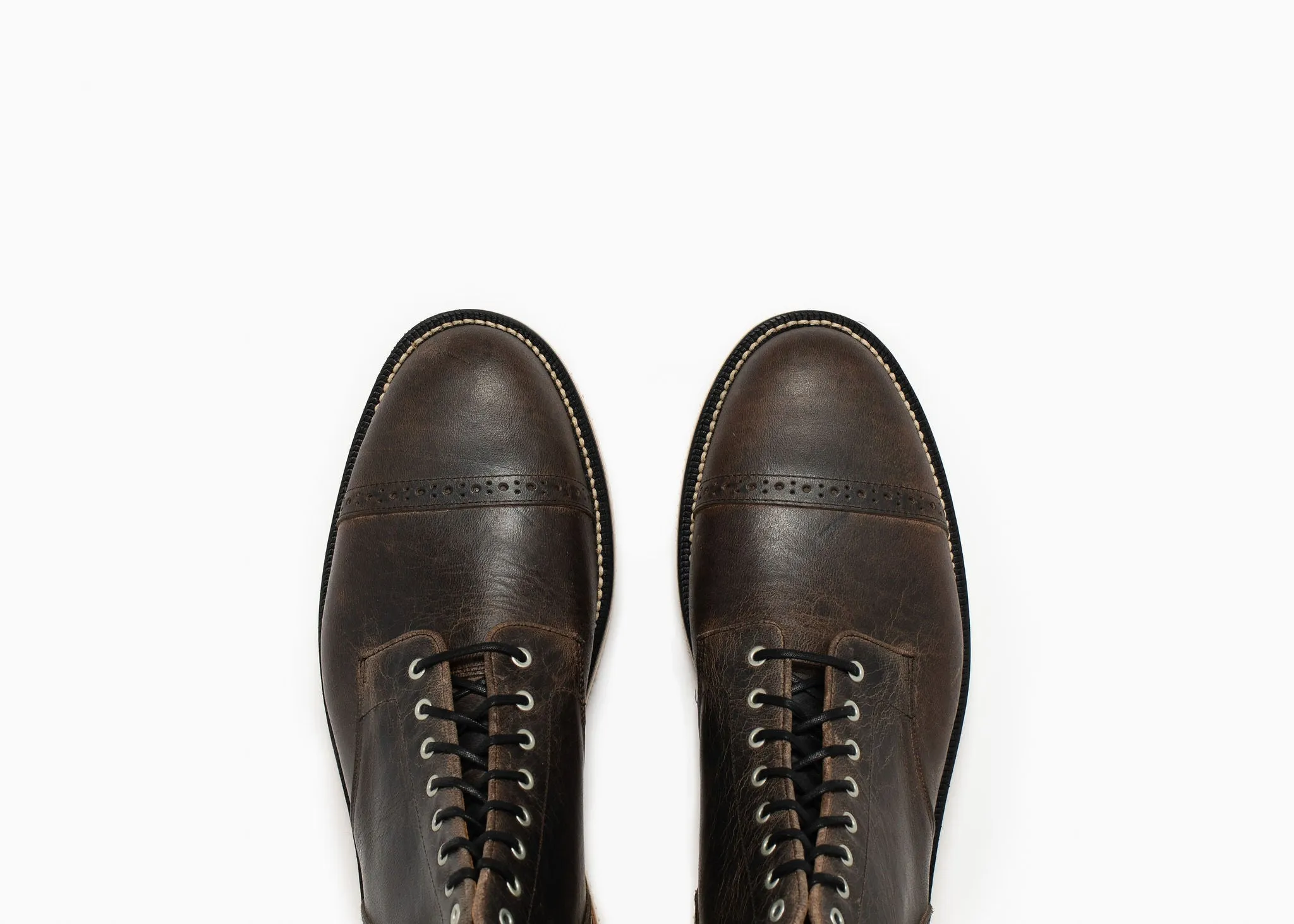 Garrison Boot Black Waxed Deer