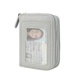 Gray Faux Leather NGIL Zippered Wallet