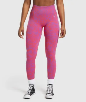 Gymshark Adapt Safari Seamless Leggings - Shelly Pink/Fly Coral