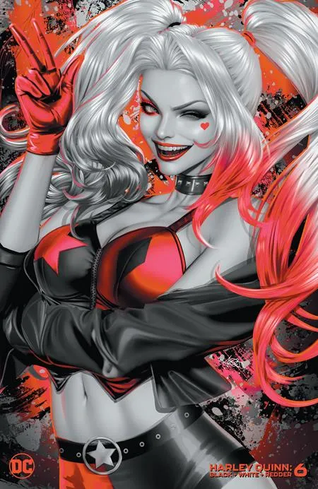 HARLEY QUINN BLACK WHITE REDDER #6 ARIEL DIAZ VARIANT