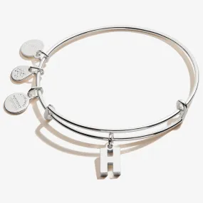 Initial H Charm Bangle