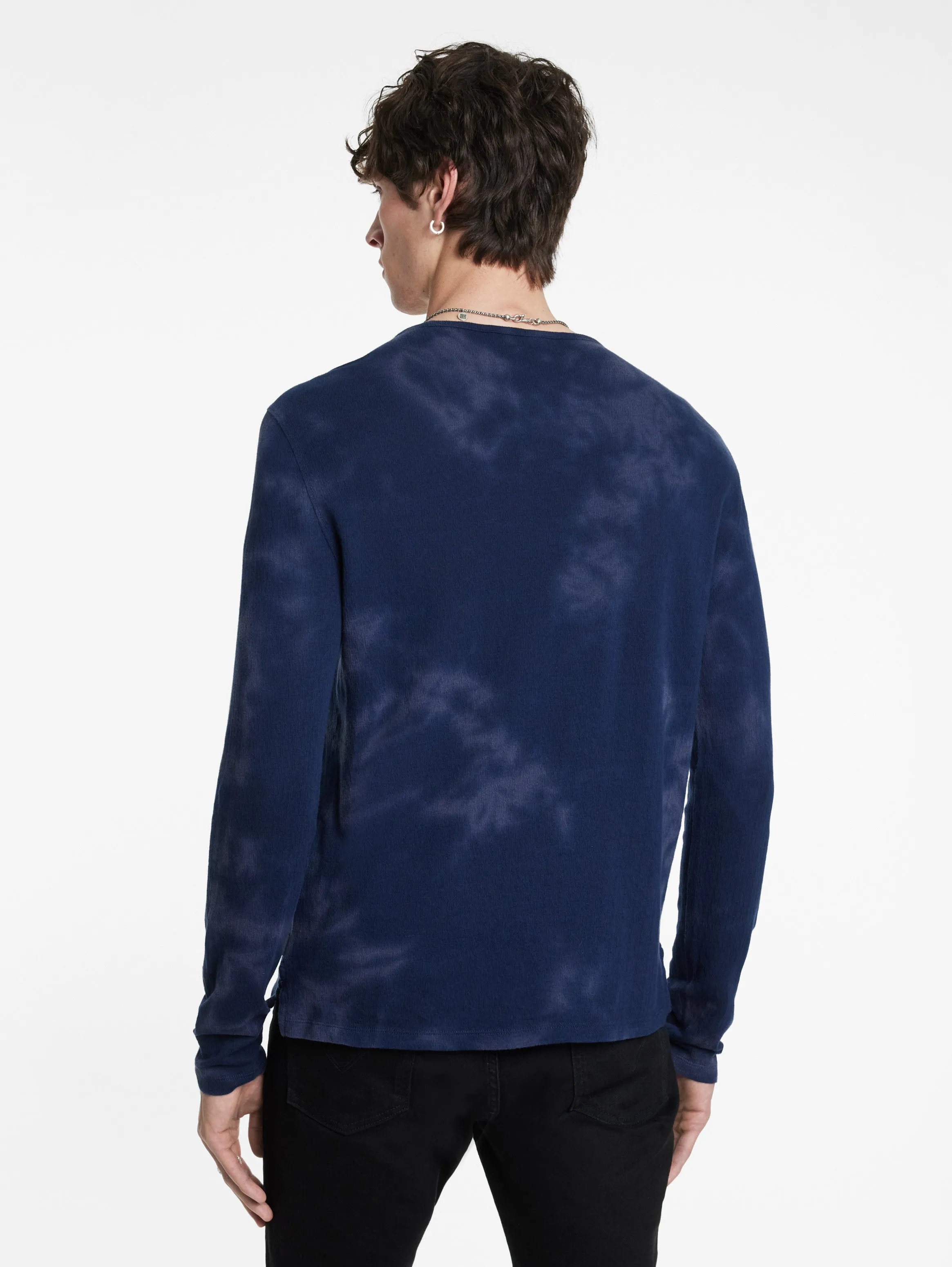 John Varvatos Crew Ozone Washed | Ink Blue