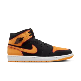 Jordan - Men - Air Jordan1 Mid SE - Black/Orange/White