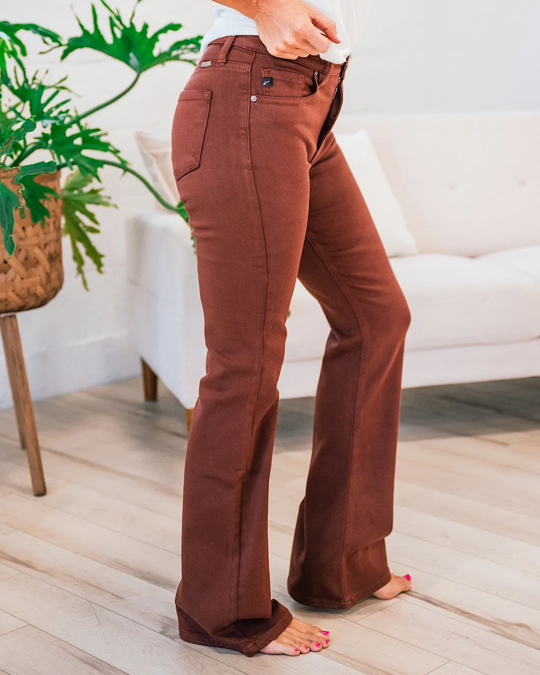 KanCan Holly Flare Jeans - Cinnamon Stick FINAL SALE