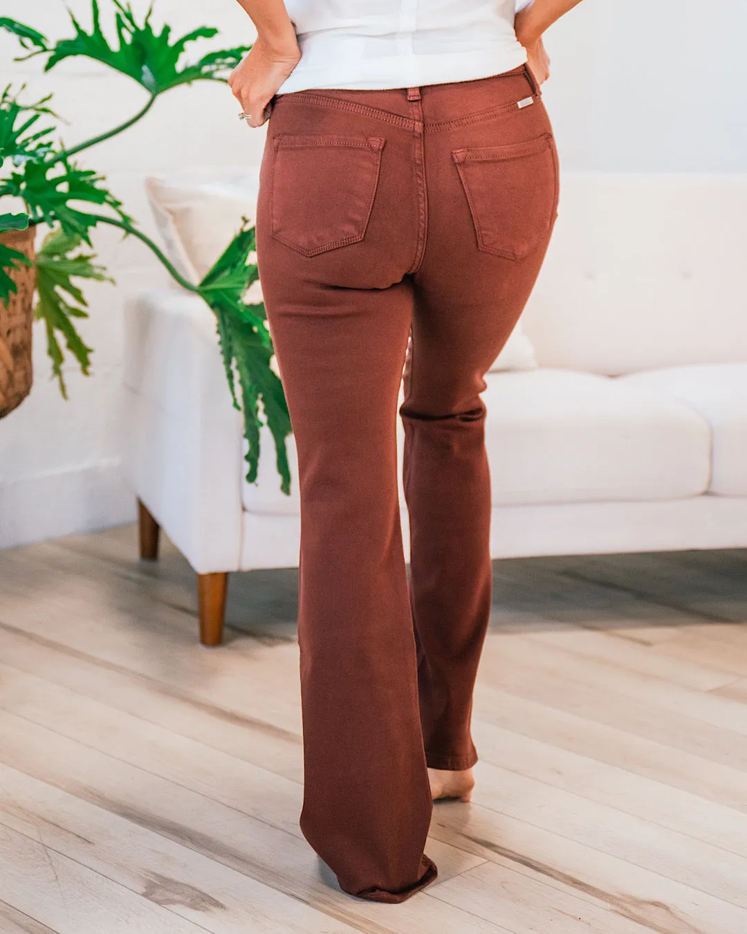 KanCan Holly Flare Jeans - Cinnamon Stick FINAL SALE